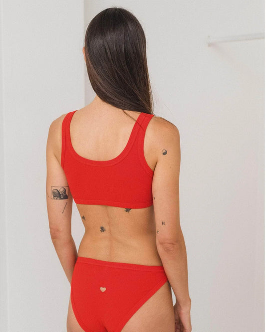 Heart Bra in My Red