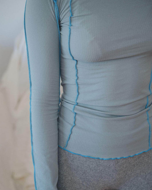 Omato Long Sleeve in Bow Blue