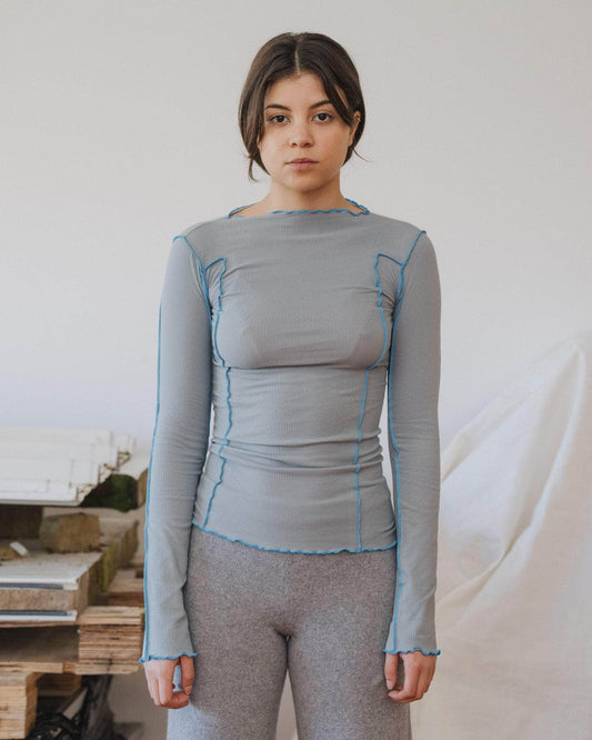 Omato Long Sleeve in Bow Blue