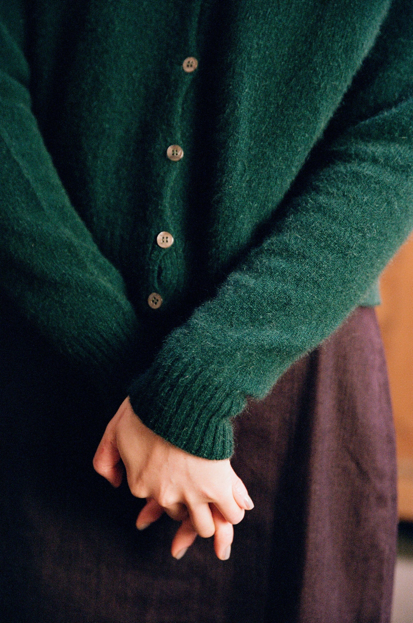 Dusk Cardigan in Verdant Green