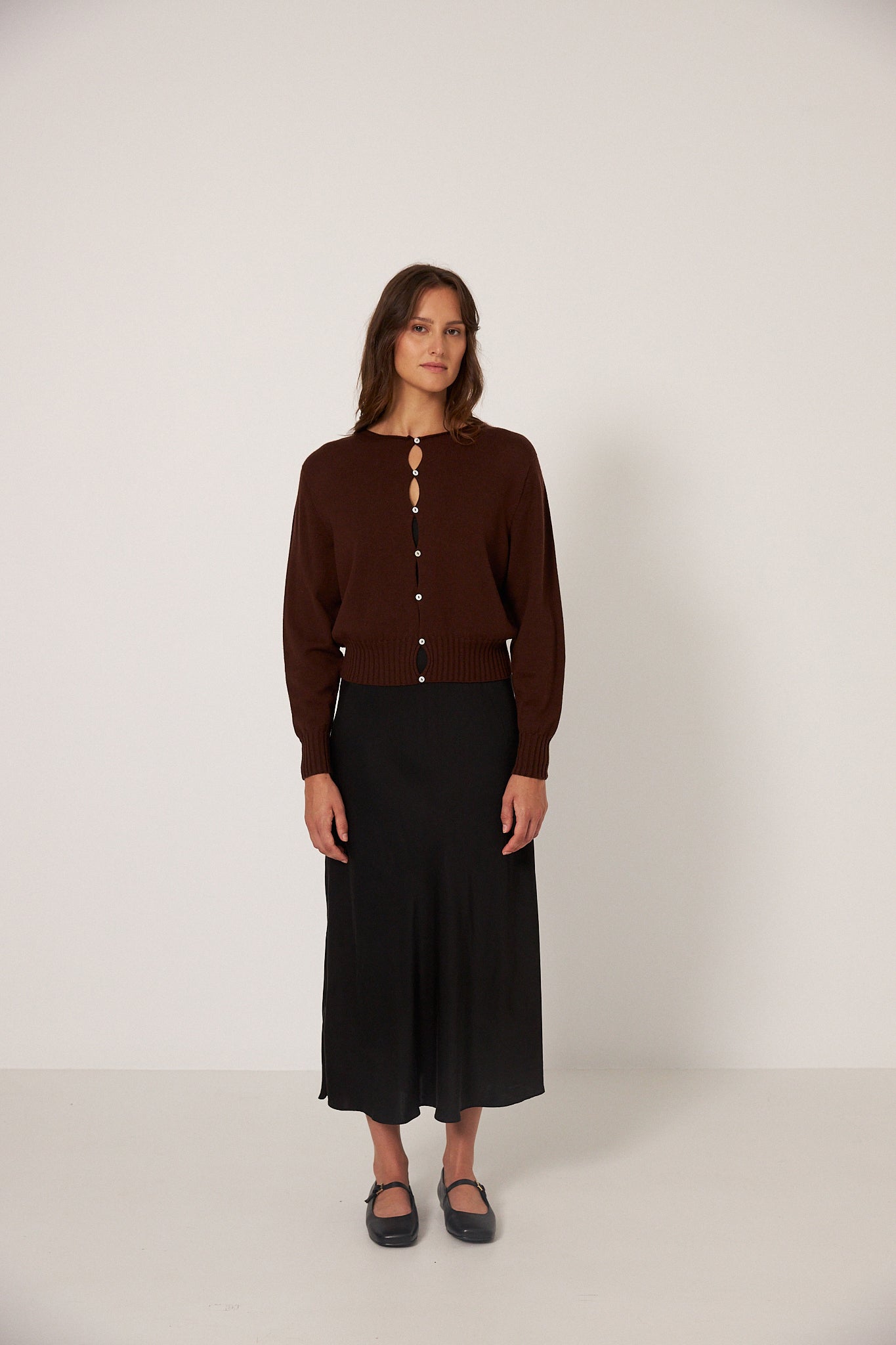 Annie Cardigan in Chestnut