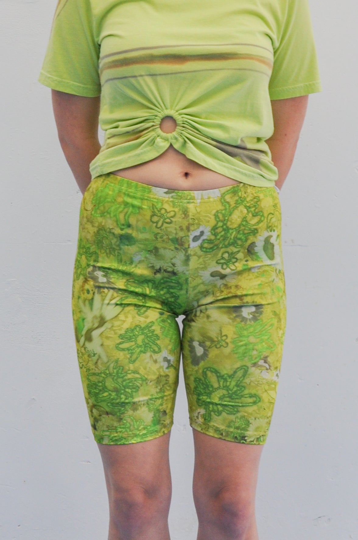 Bike Shorts in Green Sistine